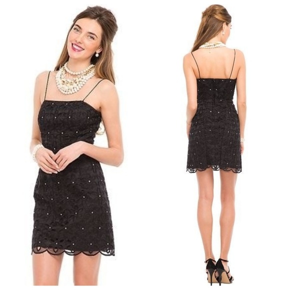 Lilly Pulitzer Dresses & Skirts - NWT Lilly Pulitzer Black Daisy Floral Eyelet Dress